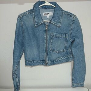 Garage cropped denim jacket